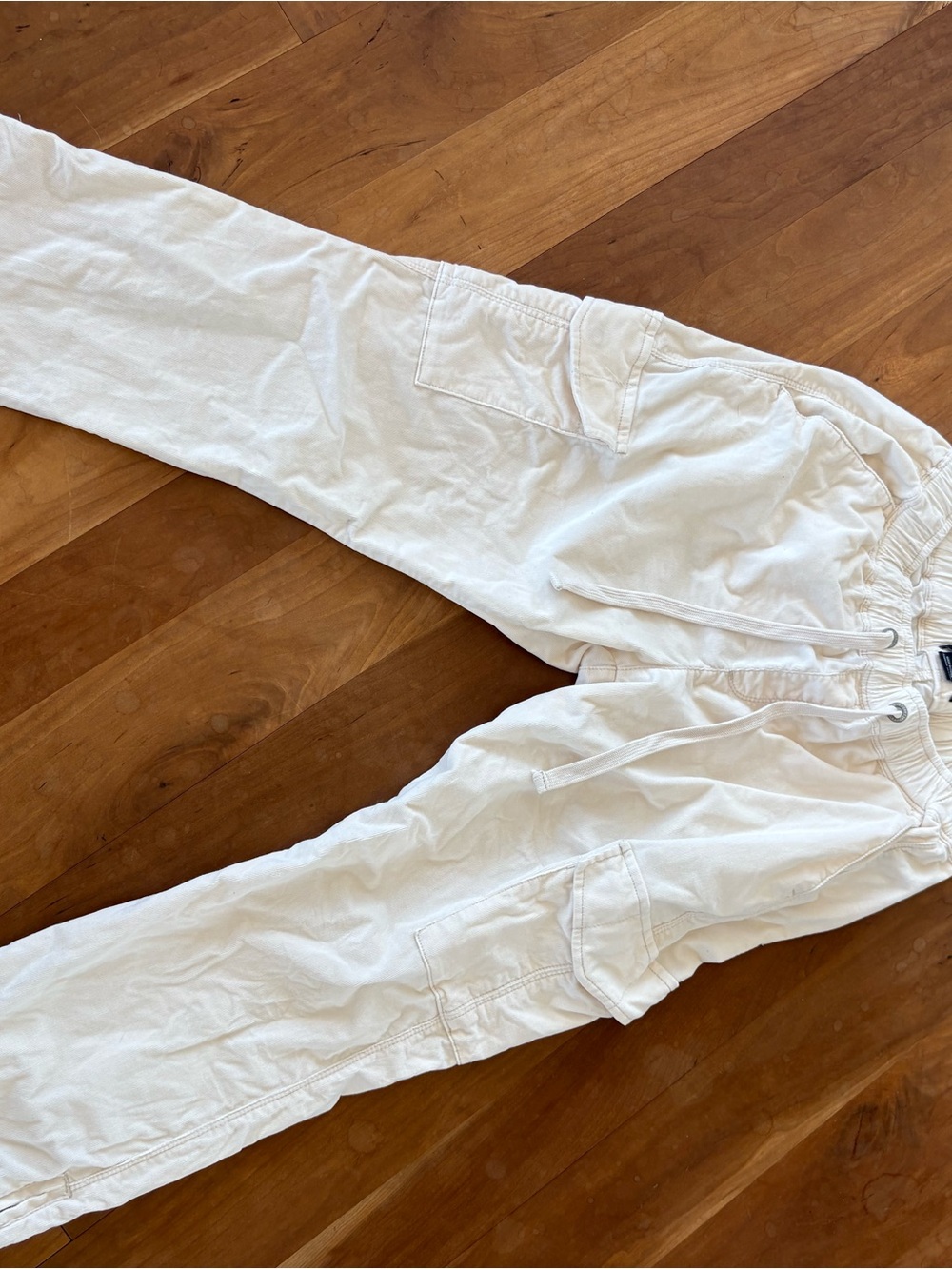 Women’s creamy white buttery soft  Cargo Jogger corduroys